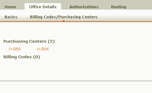 Billing Codes