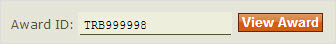 Award ID search box