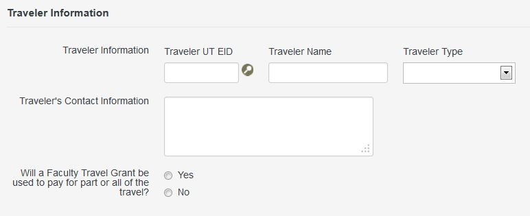 traveler info no eid