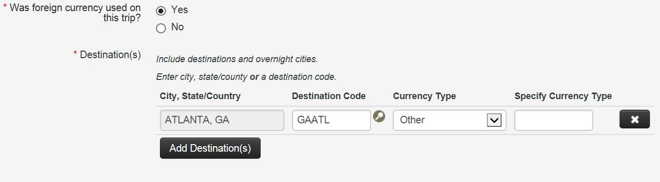 specify currency type